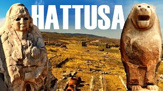 The history of the ruins of the ancient city of Hattusa, near Boghazköy in Turkey