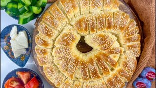 الفطيره الحلزونيه بالجبنه بعجينه قطنيه وبشكل مميز    How to make spiral pie recipe