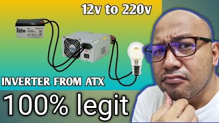 Inverter 12v to 220v from ATX PSU | PAANO GUMAWA NG INVERTER (TAGALOG)