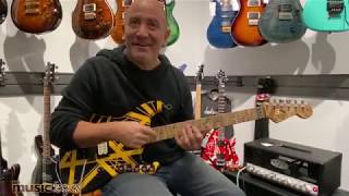 The EVH Bumblebee Replica Guitar Up Close and Personal at The Music Zoo!