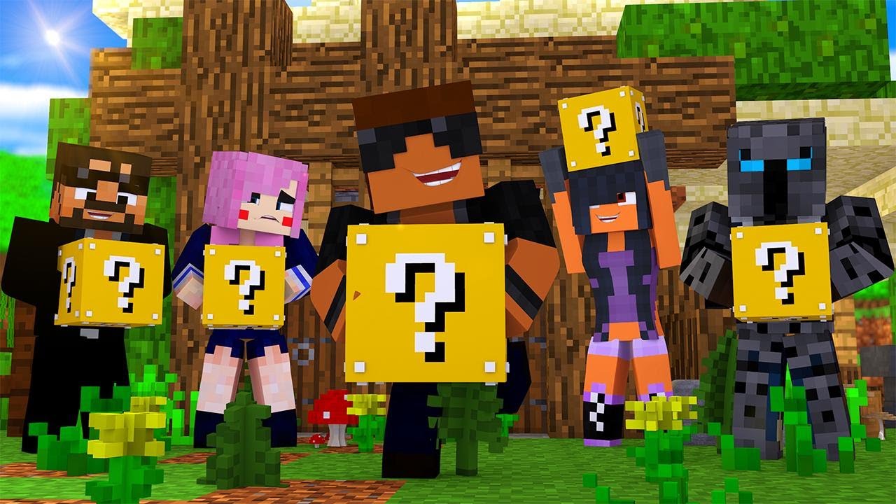 FAMOUS YOUTUBER LUCKY BLOCK CHALLENGE?! | Minecraft Lucky Blocks - YouTube