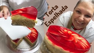 Aula completa de Bolo Espelhado para vc ter uma renda extra!