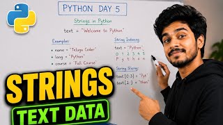 Python Strings in Telugu | Python Day 5 | String Basics Explained