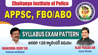 APPSC,FBO / ABO SYLLABUS AND EXAM PATTERN , Chaitanya Institute Of Police DILSUKHNAGAR,HYD#trending