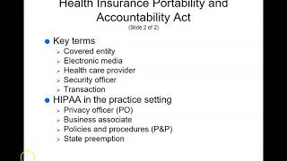 Privacy, Security and HIPAA