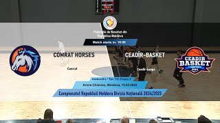 COMRAT-HORSES vs BC CEADÎR-BASKET (masculin), 15.02.2025