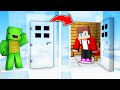 JJ Pranked Mikey with SECRET DOOR in the SKY in Minecraft - Maizen