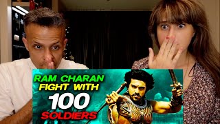 MAGADHEERA | 100 Soldier Fight Scene | RAM CHARAN | Reaction