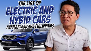 List of hybrid and electric cars available in the Philippines | Philkotse Top list