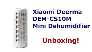 Xiaomi Deerma DEM-CS10M Mini Dehumidifier (unboxing)