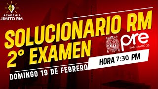 SOLUCIONARIO 2DO EXAMEN - PRE SAN MARCOS 2022 -II