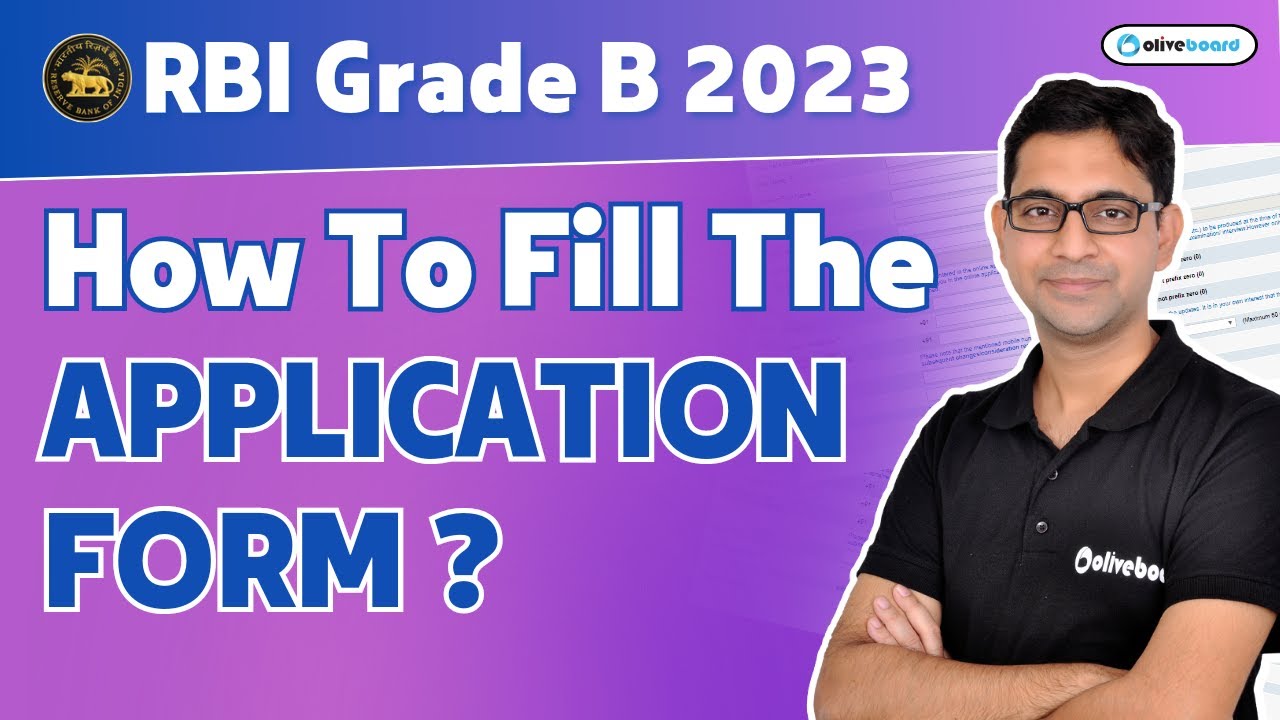 RBI Grade B 2023 Application Form Filing I How To Fill RBI Grade B 2023 ...