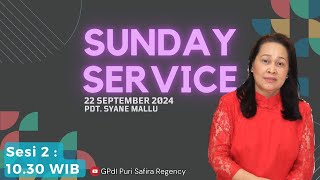 IBADAH RAYA MINGGU IV | GPdI Anugerah | Pdt. Syane Mallu | 22 September 2024