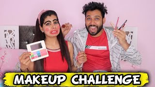 Makeup Challenge With Pankaj | Sanjhalika Vlog