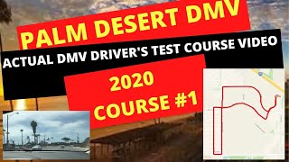 *ACTUAL TEST ROUTE * Palm Desert DMV Behind The Wheel Drivers License Test Course Video Driving 2021