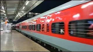 MAIDEN LHB RUN: 15629 Tambaram ~ Silghat Town Nagaon Exp. with HWH WAP4 || Departure from Bbs !