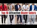 Top 10 Attractive Blazer Colors For Men 2024 | BEST Men's Blazer Colors | Just Men's Fashion!