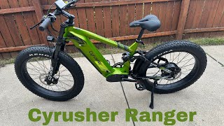 Cyrusher Ranger fat tire bike. What do I think?