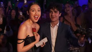 Olivia Rodrigo being asked out to prom at the premier of Vampire