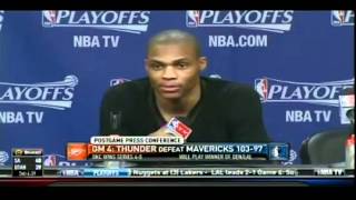 Russell Westbrook Tells Reporter No More Questions For You Bro