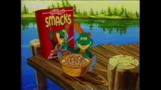 Kellogg's Smacks Cereal Commercial (1994) (Fishing cat)