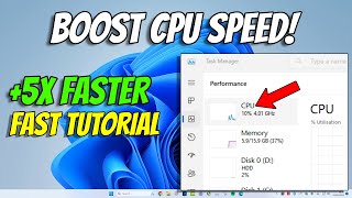 Boost CPU & Processor Speed in Windows 11 & Windows 10 | How To