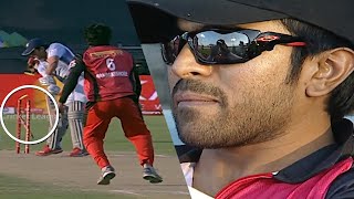 Ram Charan Feels Happy For Extraordinary Wicket Taken By Telugu Warriors Over Bhojpuri Dabanggs