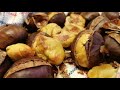 peel chestnuts in the oven without problems