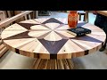 Great Design By 70 Year Old Master - High-Class Colorful Wooden Tea Table