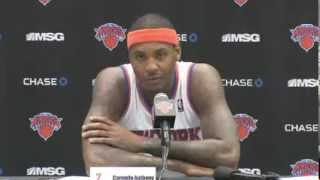 Carmelo Anthony Interview - Media Day 2013