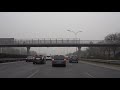 beijing 4k drive on north 4th ring road in smog beijing china 中国北京北四环雾霾天行车视频