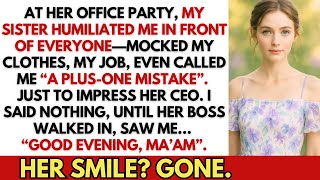 At My Sister’s Office Party, She Mocked Me—Thenfroze When Her CEO Rushed In And Bowed To Me: 'Ma’am'