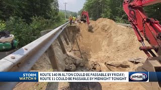 Crews work to repair Alton roads damaged by flooding