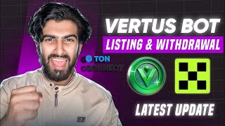 Vertus Mining Bot Withdrawal \u0026 Listing Update | New Feature To Increase Coin Balance In Vertus