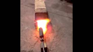 Heat treating sword