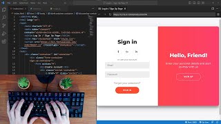 ASMR Programming - Coding Sign In / Sign Up Form - No Talking