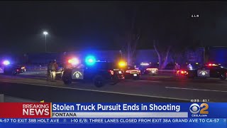Suspect Killed After Wild Pursuit Ends With Shooting On 10 Freeway In Fontana