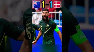 Australia 🇦🇺 vs Denmark 🇩🇰 2018 FIFA World Cup Match Highlights #football #shorts #viral 😎😱