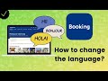 How to change the language on Booking.com?