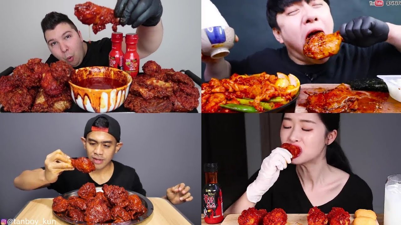 Spicy Food Asmr Mukbang Compilation - YouTube