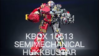 Unofficial Lego MK44 Hulkbuster 2022 Kbox 10513 Semi Mechanical HUKKBUSTAR Speed Build