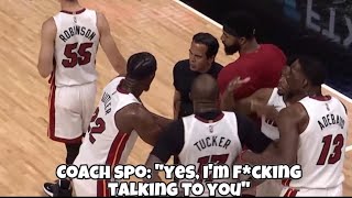 *FULL CAPTIONS* Jimmy Butler HEATED Trash Talk With Udonis Haslem & Coach Spoelstra!😳
