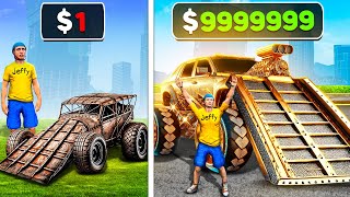 $1 To $1,000,000 RAMP CAR In GTA 5!