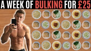 A WEEK OF BULKING FOR £25 | Meal Prep on a Budget