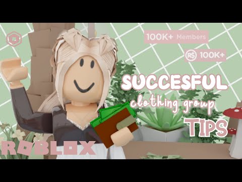 How to Own a SUCCESSFUL Clothing Group on Roblox! | Tips for Beginners | **FREE Robux**