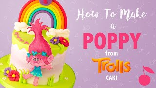 Poppy From Trolls Cake Tutorial | How To | Cherry School