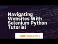 navigating websites with selenium python tutorial