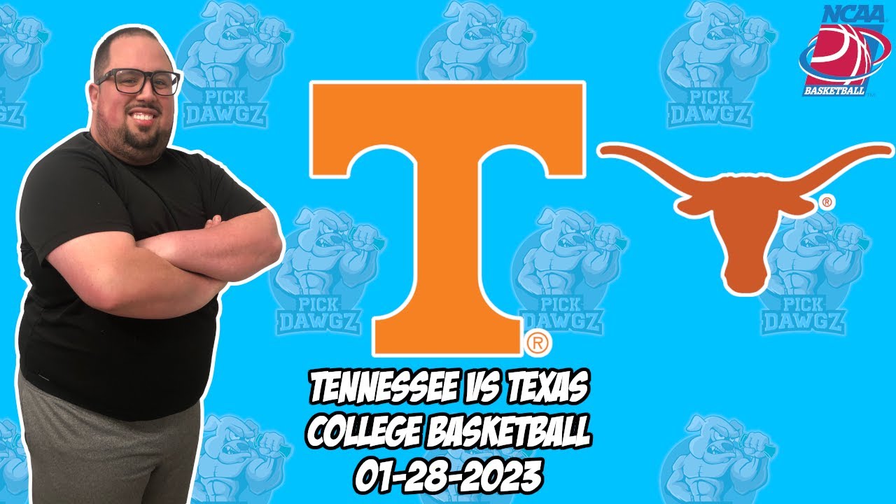 Tennessee Vs Texas 1/28/23 College Basketball Free Pick CBB Betting ...