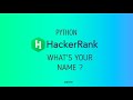 #16 : What's Your Name? | Hackerrank Python Solutions