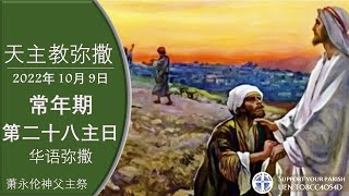 直播 常年期第二十八主日 华语弥撒 萧永伦神父主祭  2022年 10月 8/9日